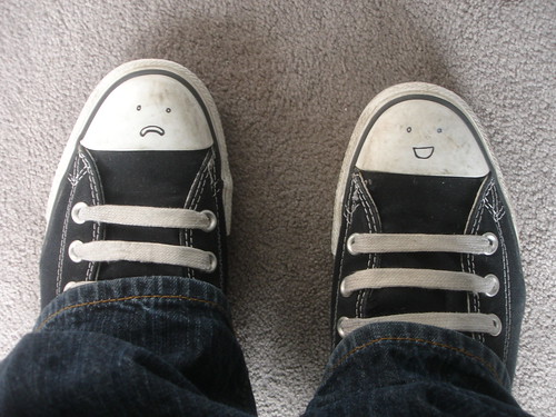 Toms Happy and Sad shoes by mrlerone.