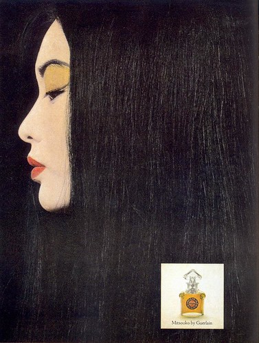 Mitsouko ad, 1967 by Gatochy