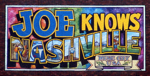 Joe's Crab Shack downtown Nashville post card sign
