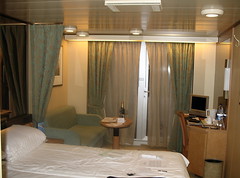 A view of our cabin aboard Arcadia.