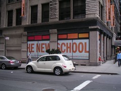 The Parsons New School + Our rental car by Graffiti By Numbers, on Flickr