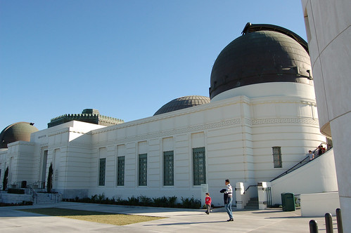 Sun from West Shines Upon Griffith Observatory