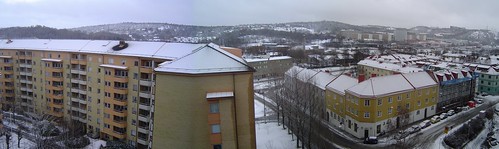 Göteborg snow panorama