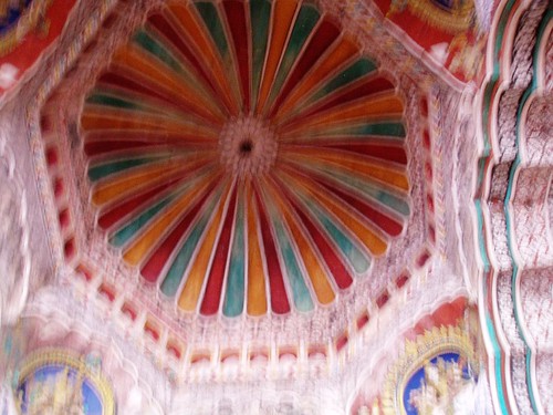 Tanjore Palace - Artwork in the ceiling
