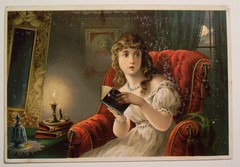 Vintage Halloween Trade Card "Ghost Story...