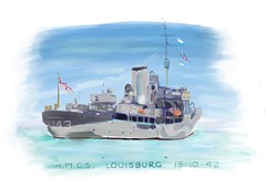HMCS Louisburg.  A memorial. - by Pat McDonald