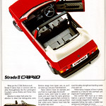 Fiat Strada Cabriolet Retro Car Advert