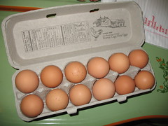 A Dozen Cage Free Brown Eggs