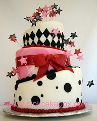Topsy Turvy 90th Birthday Cake - by PinkCakeBox