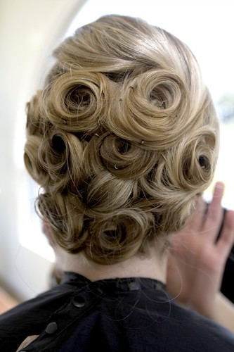 Posted in bridal bride elegant hair hairstyle updo wedding No 