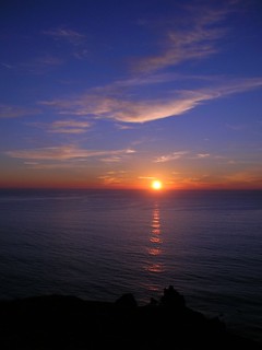 sunset over ocean, sonoma coast