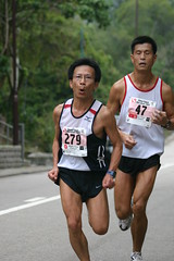 The China Coast Marathon(Finishing line)