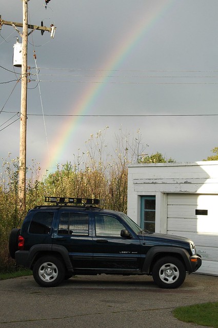 rain rainbow jeepliberty