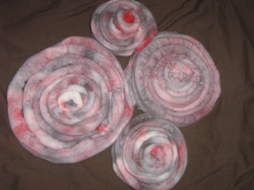 pinky grey hand dyed