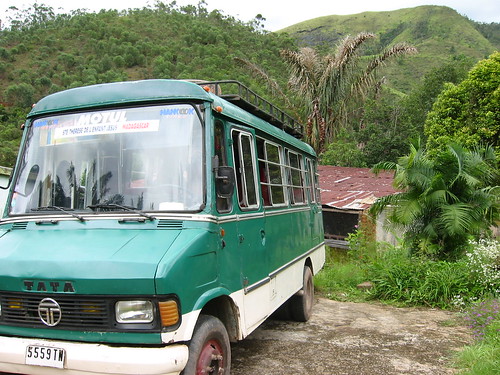 A Tata minvan in Africa. Image by Robin Elaine on Flickr (CC BY 2.0).