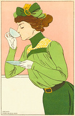 Henri Meunier, Spring Fashion Postcard, 1900
