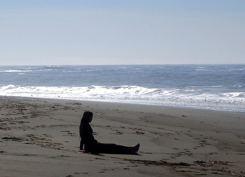 Resting surfer at Moonstone Beach, Cambria, California. November 4, 2006 2011