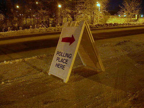 Polling place here
