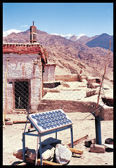 Solar panels in Ladakh - by Barefoot Photographers of Tilonia