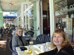 Colleen and Eileen at market street cafe