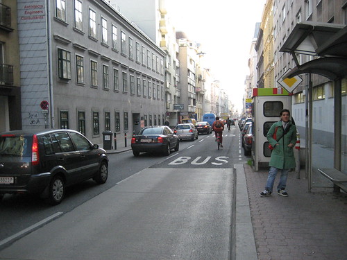 Vienna bus/bike lane