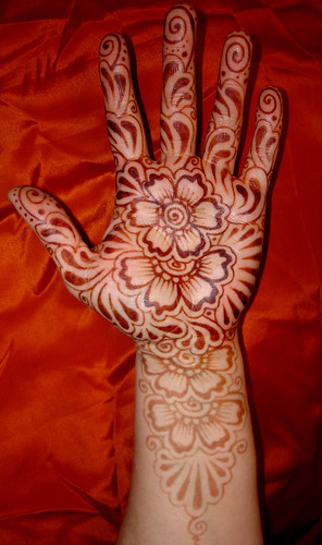 Flower Hand Henna