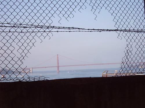 De Golden Gate Bridge vanuit Alcatraz