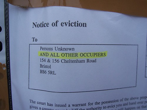 What you don't want to get? Eviction notice