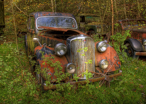 Why do they have these car'grave yards' around the world