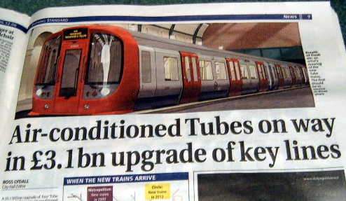 Air Conditioned Tubes - Evening Standard