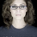 Marisa Petroro wearing glasses