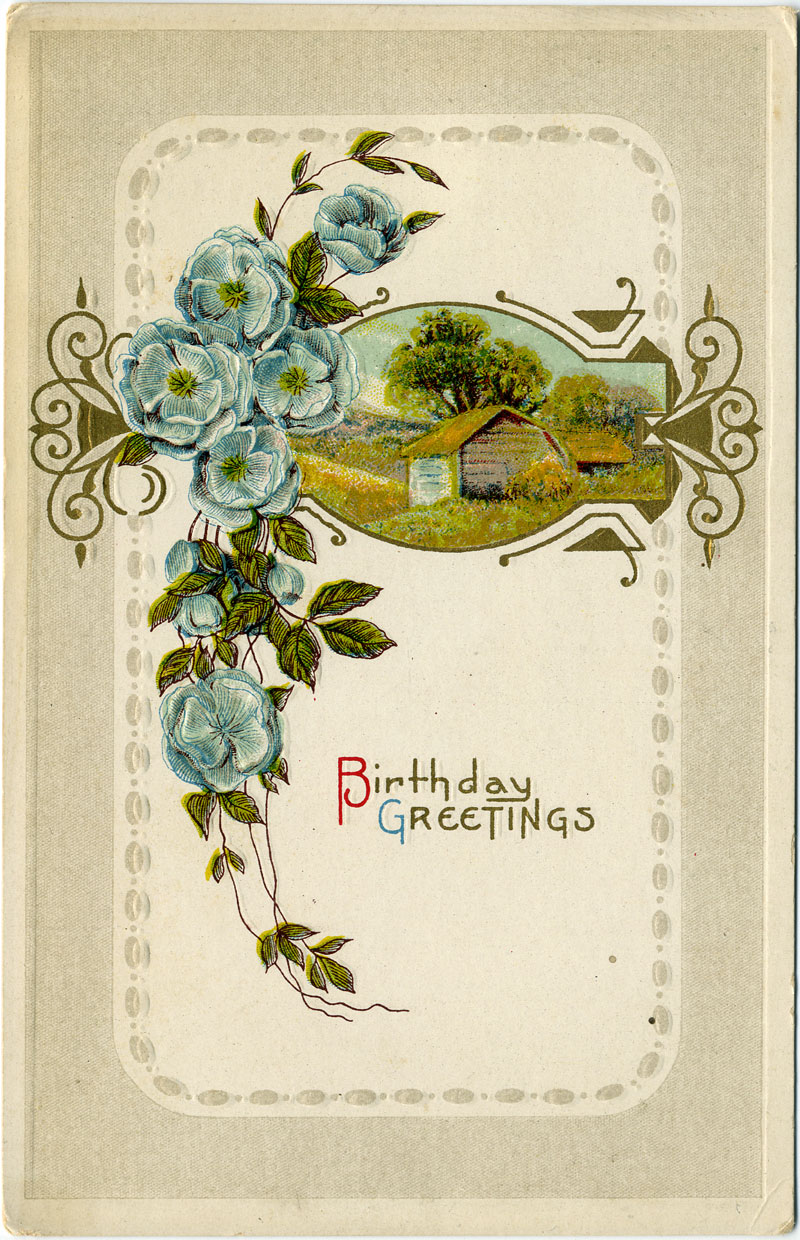 Postcard: Birthday Greetings
