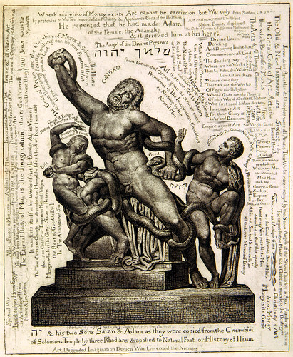 THE LAOCOON AS JEHOVAH WITH SATAN AND ADAM