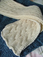 handknit gift scarf