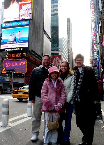 Mahaffies on Times Square