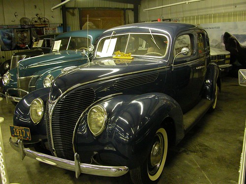 1938 Ford Sedan. Flat head V8 Taken at: Alpine Antique Auto & Buggy Museum,