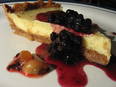 Key Lime Pie with Blueberry Compote