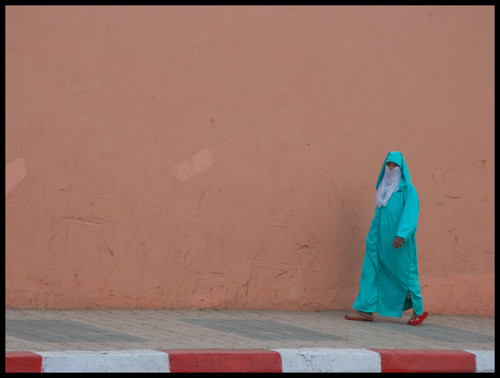 Woman walking in Marrakesh - Morocco