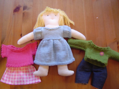 blond doll & outfits