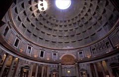 Kubah Dlm Pantheon, Rome, Italy