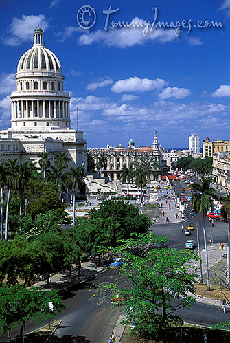 El Capitolio, the capitol building of Cuba by tommyimages_com.