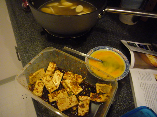 tofu for ddok guk
