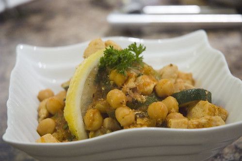 moroccan-inspired chicken chickpea stew