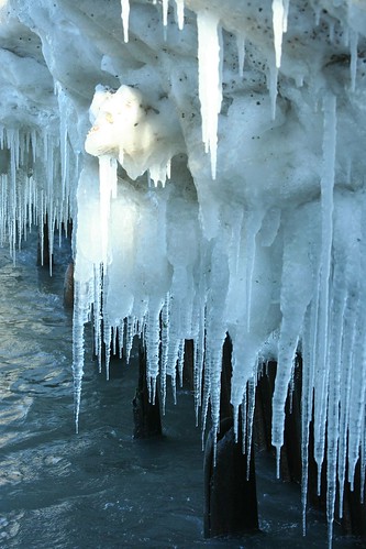 Ice formations on Lake Michigan