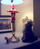 Crucified Santa wolf tableau