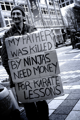 need money. to fight ninjas