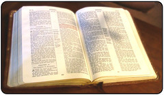 Bible with Cross Shadow