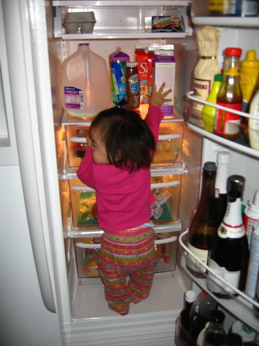 Ro thinks she needs to climb into the fridge