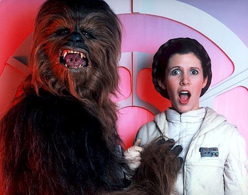 Star Wars - Chewie Loves Leia. Chewie groping Leia.