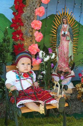 Fátima con la Virgen de Guadalupe